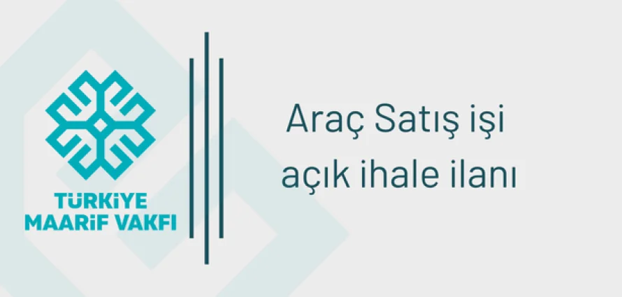 Araç Satış işi açık ihale ilanı