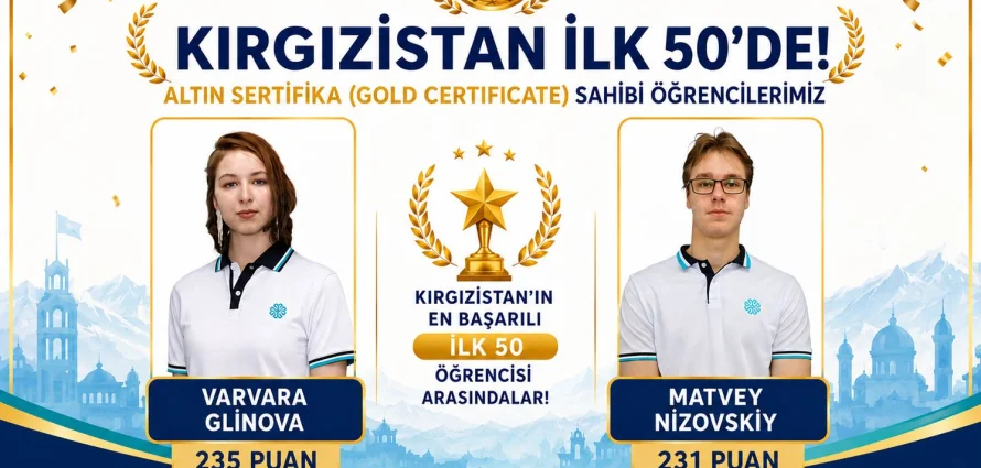 Bishkek Maarif Students Earn the Right to Receive Golden Certificates in ORT