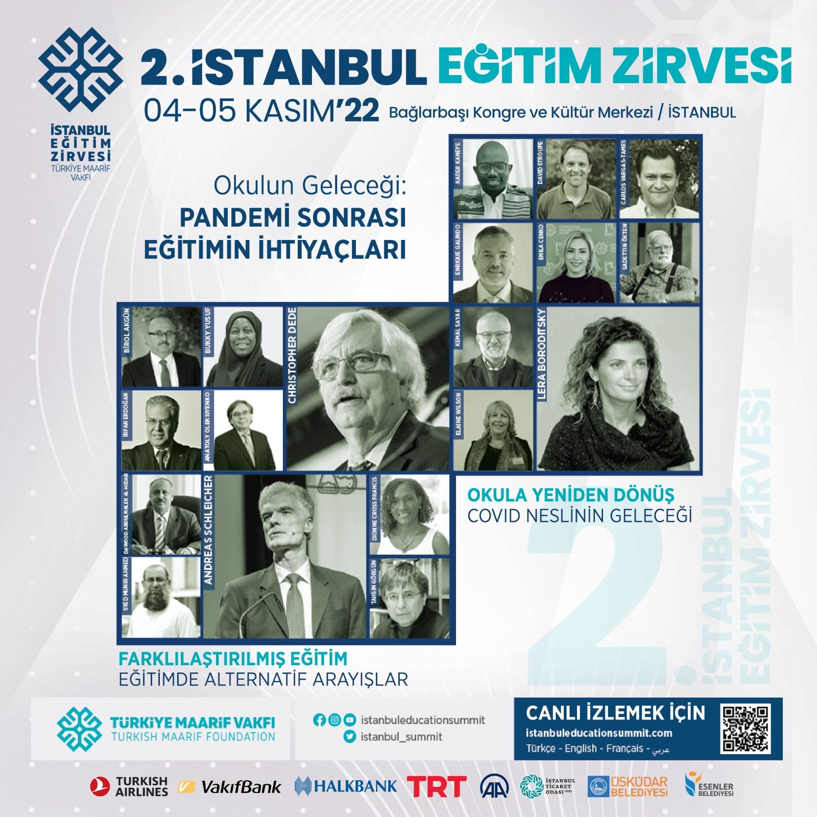 Türkiye Maarif Vakfı Eğitim Otoritelerini 2. İstanbul Eğitim Zirvesi'nde Buluşturacak