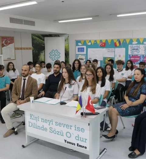 Maarif students discussed the effects of Turkish in the Balkans on Turkish Language Day