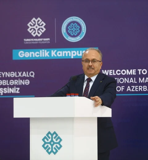 Azerbaycan Uluslararası Maarif Okulları'nın yeni kampüsü açıldı: Kardeşliğin temellerini eğitimle güçlendirebiliriz