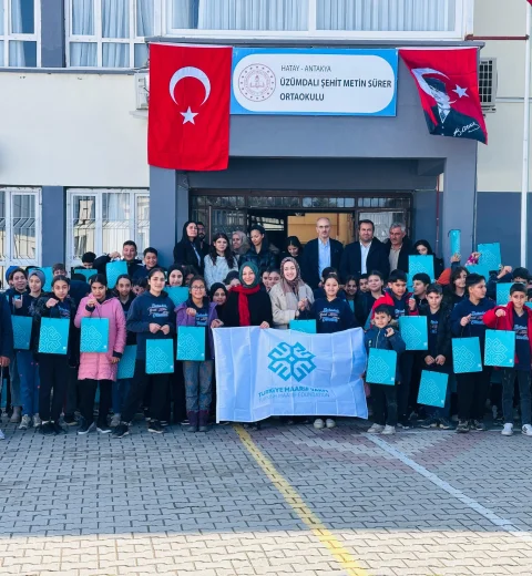 Türkiye Maarif Vakfından Hatay'daki Kütüphanelere Kitap Desteği