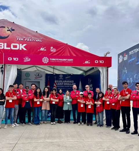 Maarif Öğrencileri Geliştirdikleri Projelerle TEKNOFEST KKTC'de