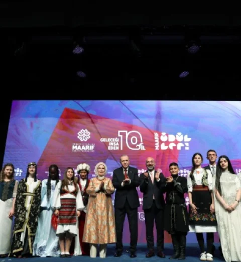 10th Anniversary of Turkish Maarif Foundation Celebrated at the Presidential Complex