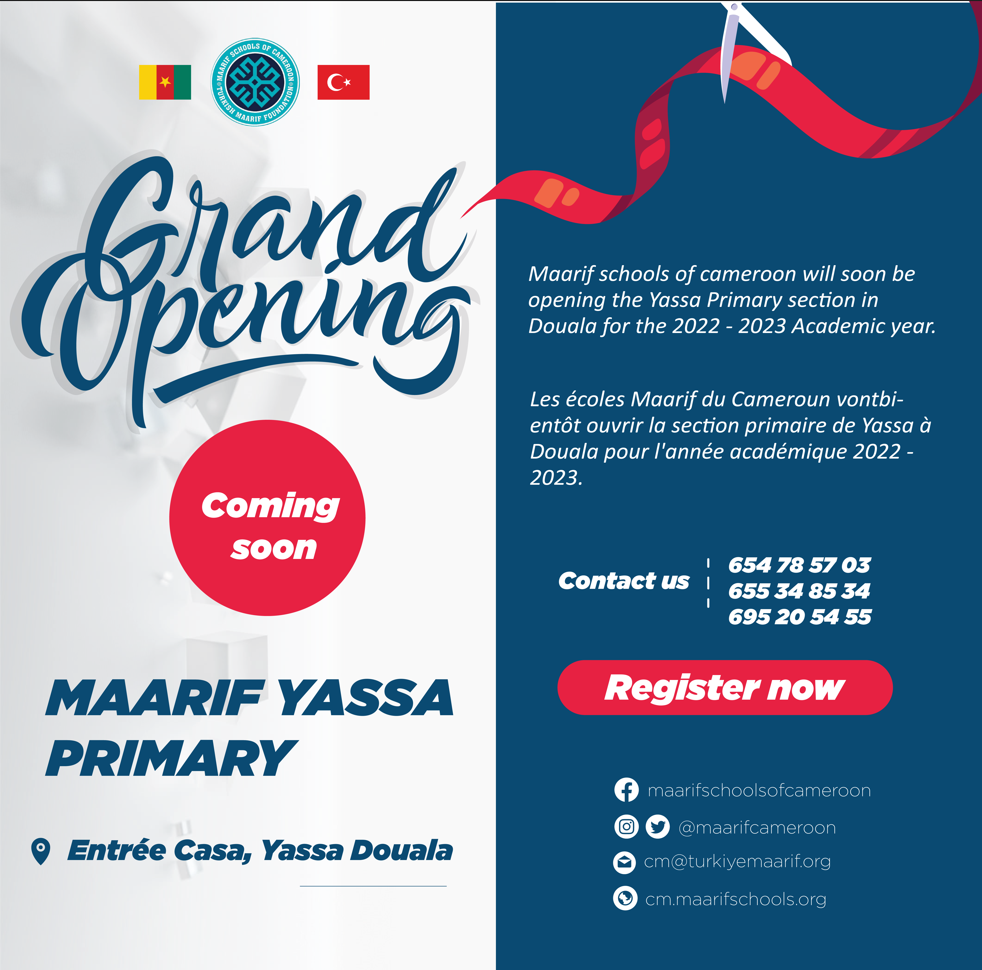 GRAND OPENING OF MAARIF SCHOOLS PRIMARY , YASSA DOUALA.