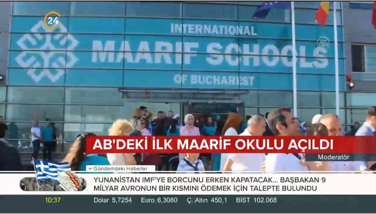 Türkiye Maarif Vakfı'nın AB'deki ilk okulu Romanya'da eğitime başladı